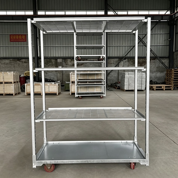 Partition welding mesh seedling cart