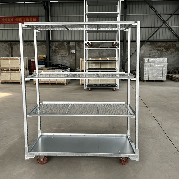 Partition pull plate net style seedling cart