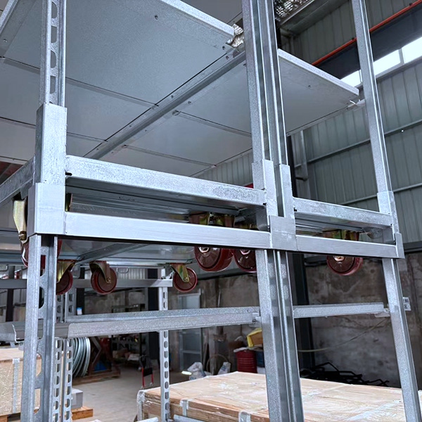 Partition pull plate net style seedling cart